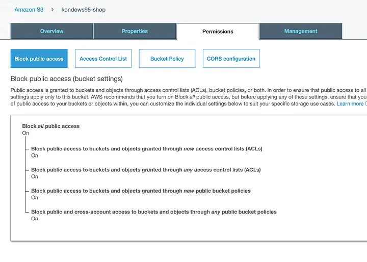 Create S3 Bucket