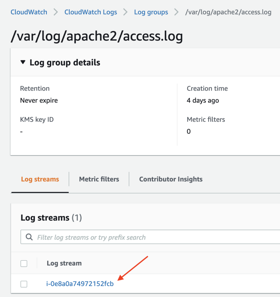 Select instance ID